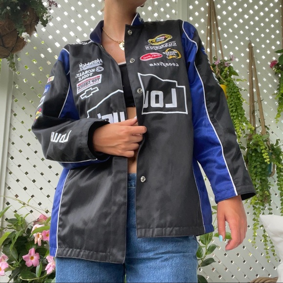 Lowes Race Car Jacket | Color: Black/Blue | Size: L | Clairehask's Closet